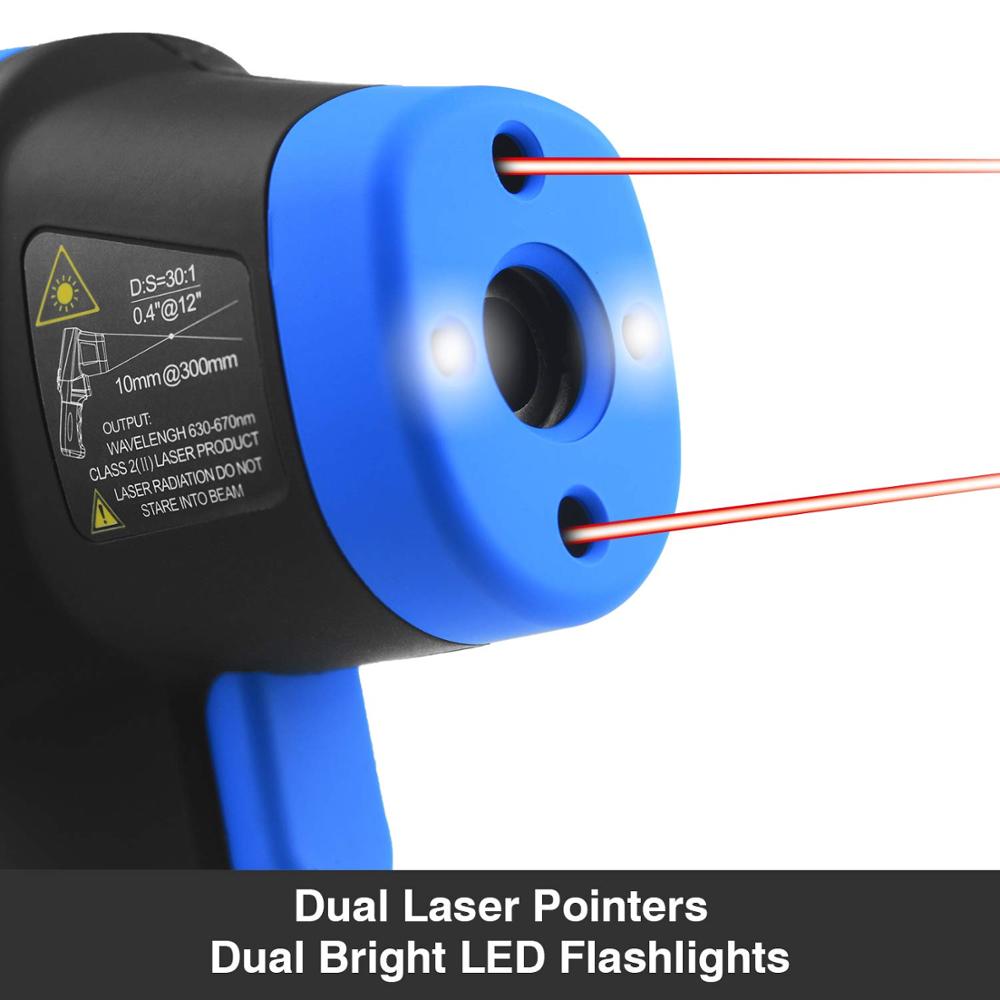 -50℃ to 1500℃ Laser Thermomete - Industrial Laser Thermometer Gun recension och pris