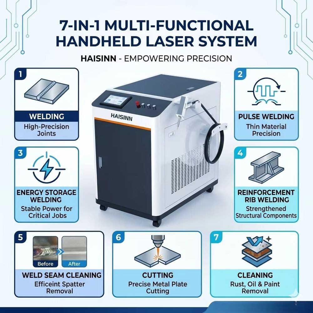 Industrial Handheld Fiber Lase - Industrial Laser Welding Machine Hand Held recension och pris