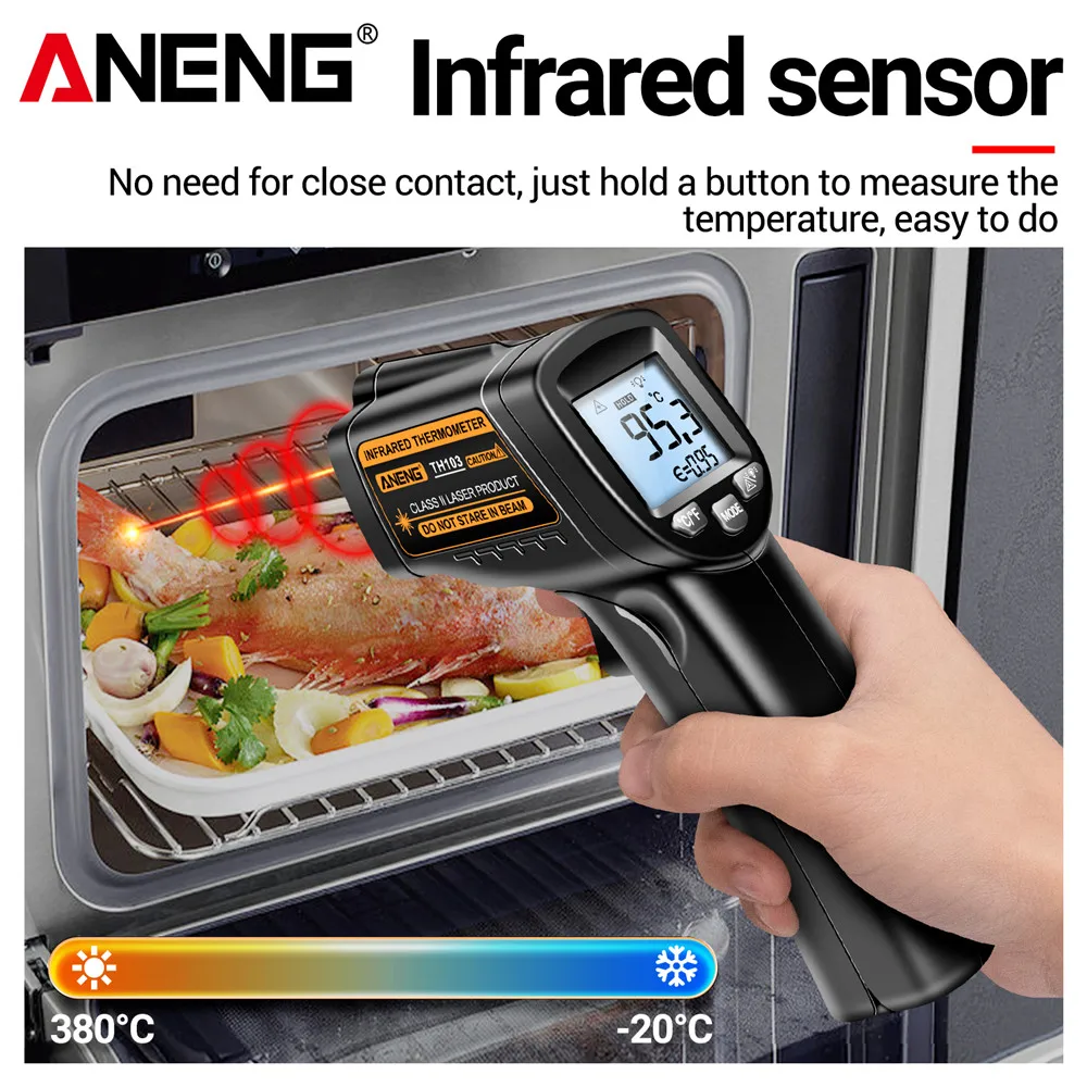 Infrared Laser Temperature Gun - Industrial Laser Thermometer Gun recension och pris