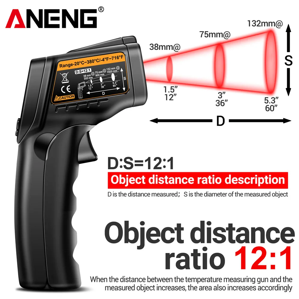 Infrared Laser Temperature Gun - Industrial Laser Thermometer Gun recension och pris
