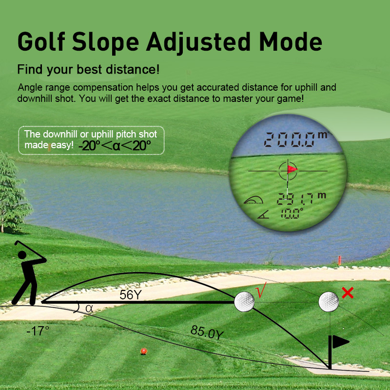 Mileseey PF210 PF2E PF240 Golf - Industrial Laser Rangefinder recension och pris