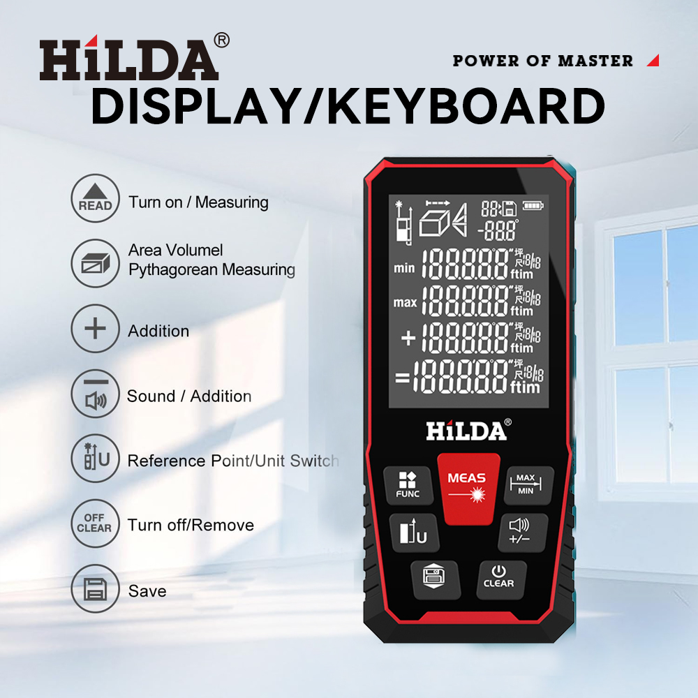 HILDA Laser Distance 50M/100M/ - Industrial Laser Rangefinder recension och pris