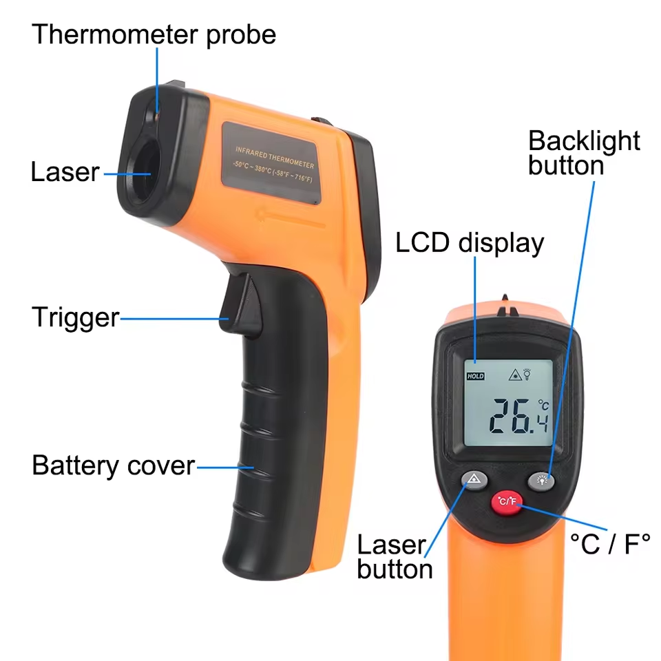 New T600 T600A Digital Infrare - Industrial Laser Thermometer Gun recension och pris