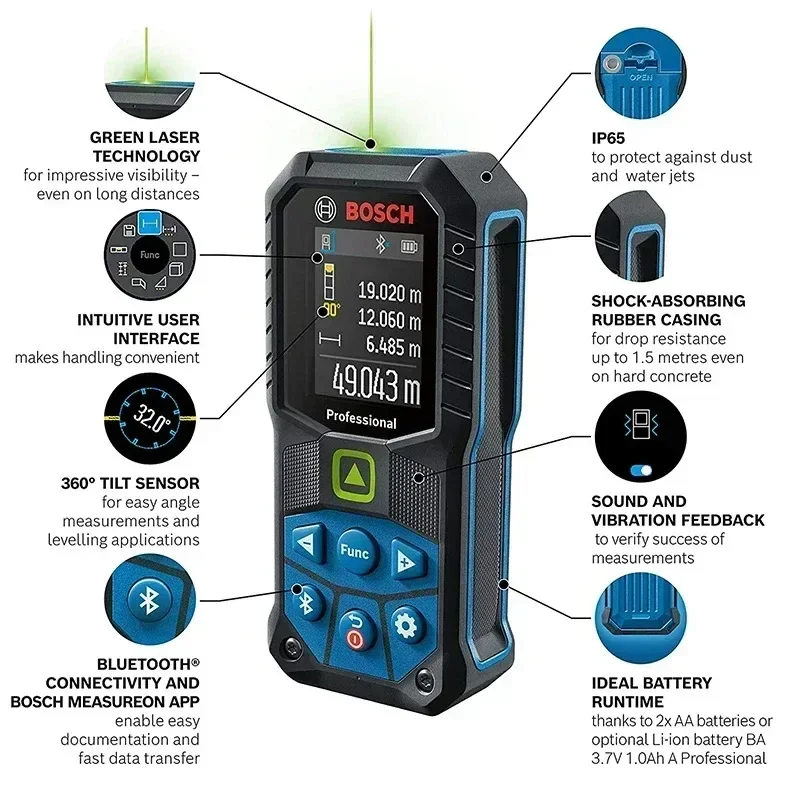 BOSCH GLM 50-27 CG Laser Range - Industrial Laser Rangefinder recension och pris