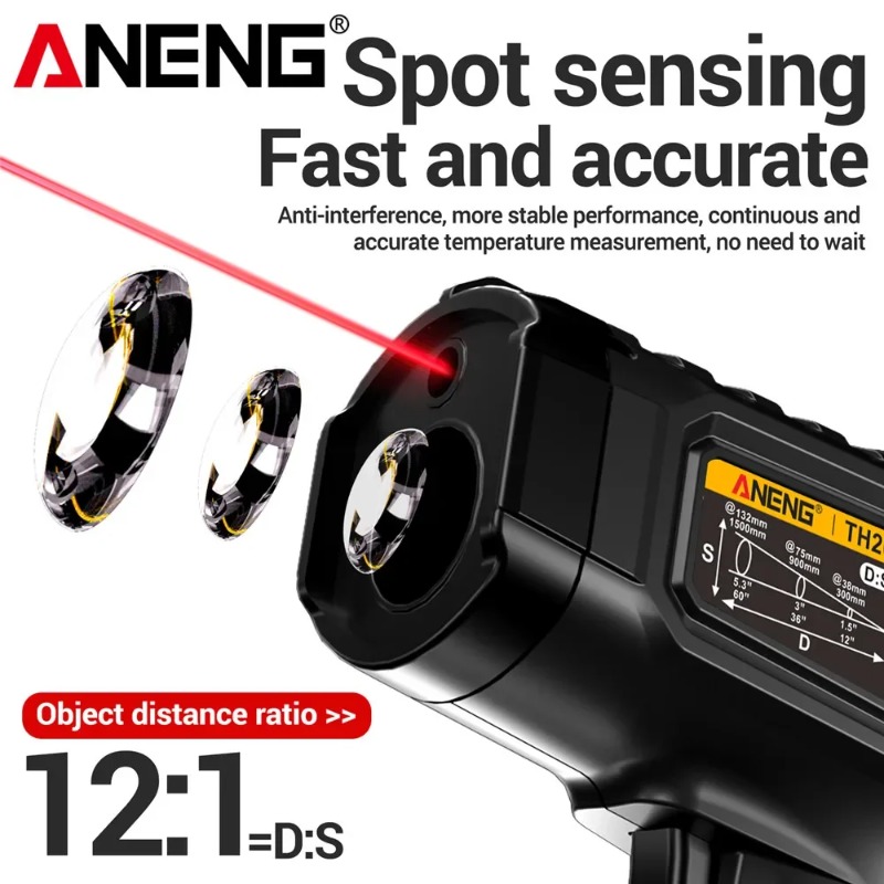 ANENG TH202 Industrial Handhel - Industrial Laser Thermometer Gun recension och pris