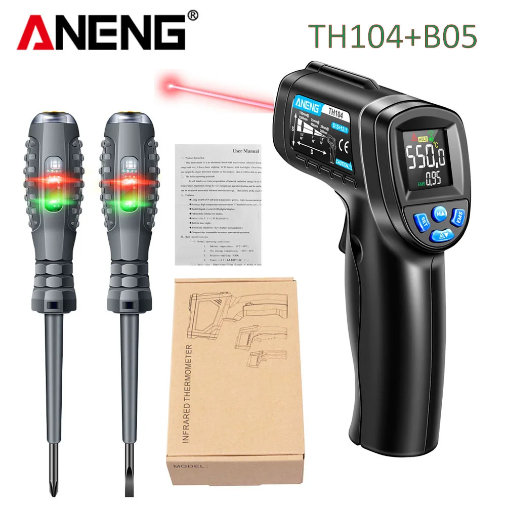 Infrared Thermometer Industria - Industrial Laser Thermometer Gun recension och pris