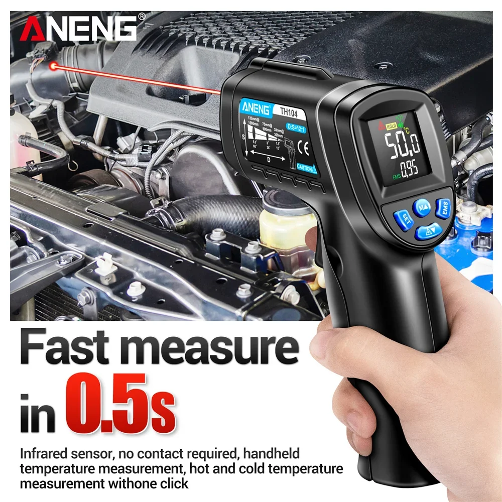 Infrared Thermometer Industria - Industrial Laser Thermometer Gun recension och pris