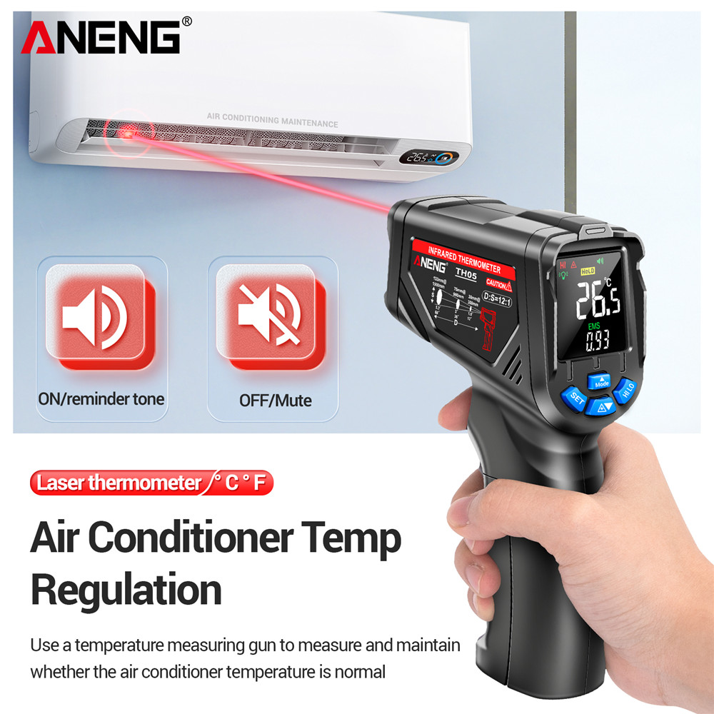 ANENG TH05 Infrared Thermomete - Industrial Laser Thermometer Gun recension och pris