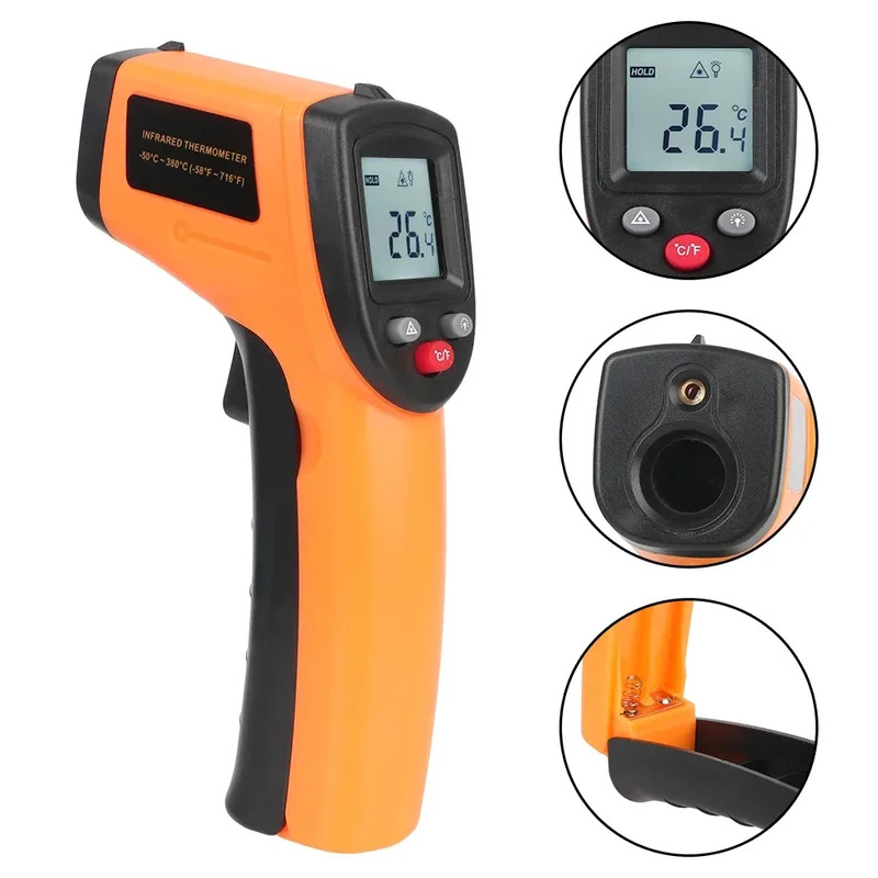 -50~380°C Industrial Infrared  - Industrial Laser Thermometer Gun recension och pris