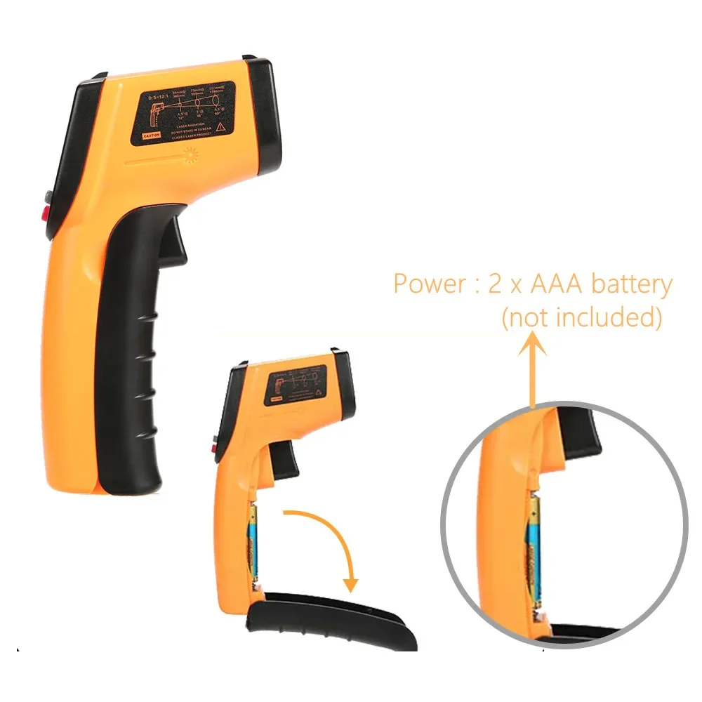 Portable Infrared Thermometer  - Industrial Laser Thermometer Gun recension och pris